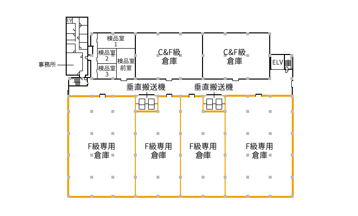 神戸魚崎冷蔵倉庫　3階