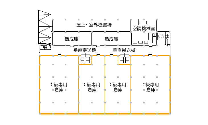 神戸魚崎冷蔵倉庫　4階